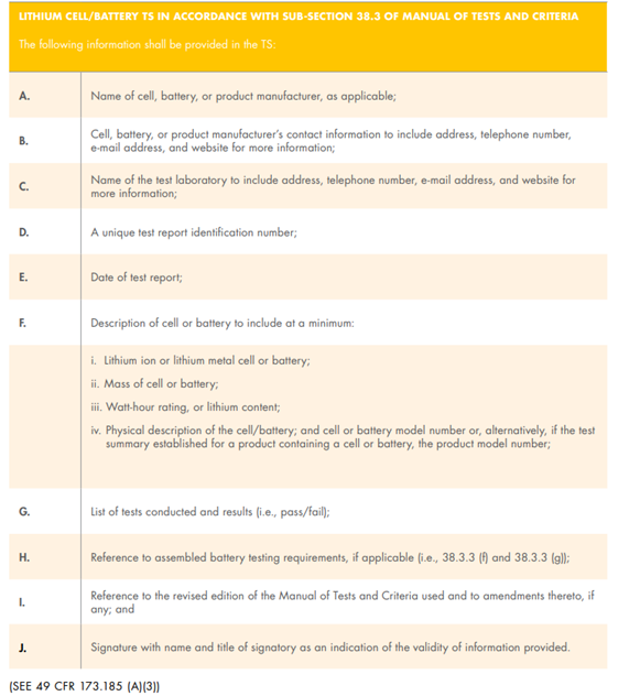 PHMSA อัปเดตโบรชัวร์สรุปการทดสอบ